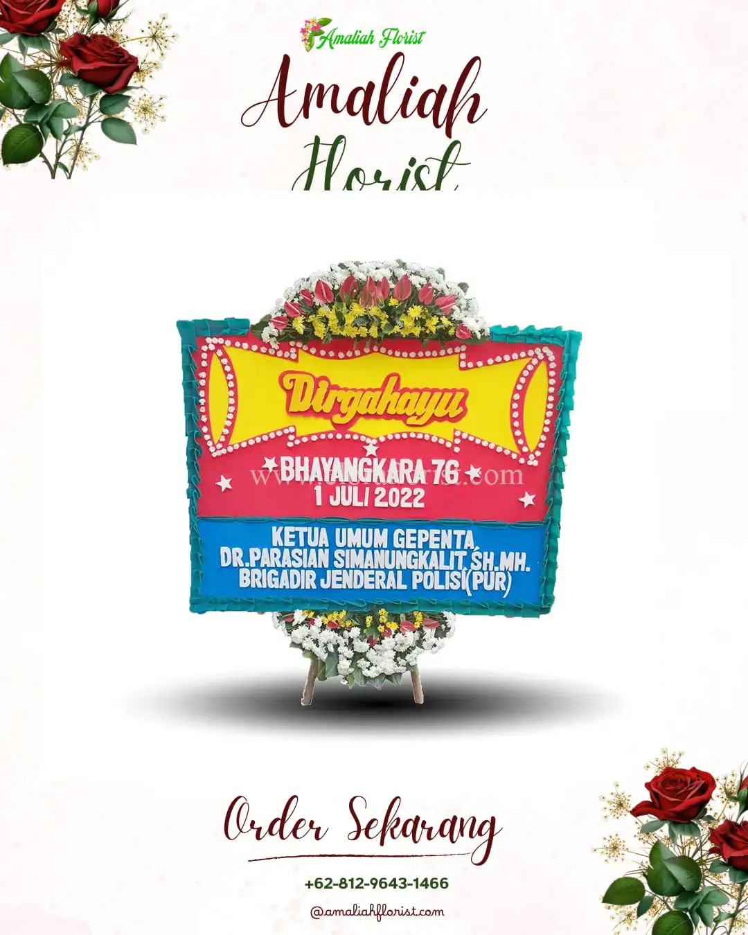 Papan Bunga HUT Ulang Tahun Pasirharjo